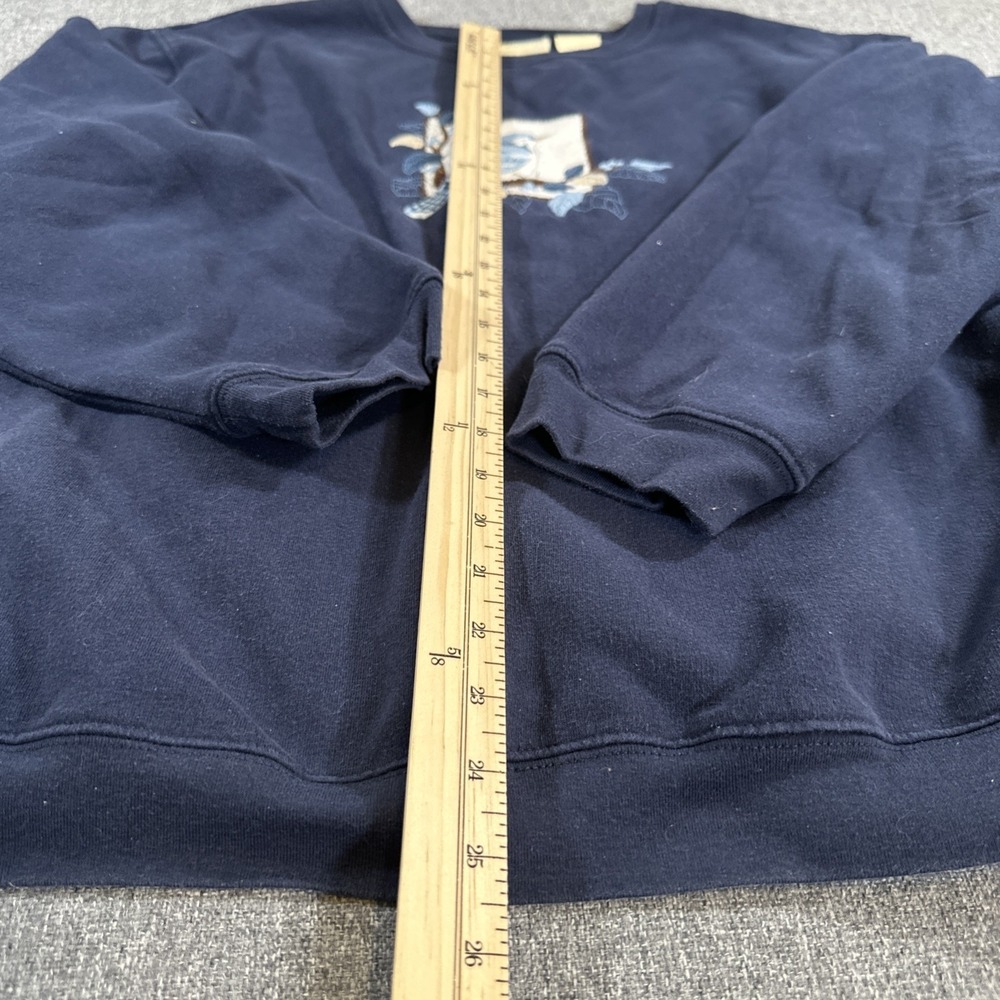 Vintage Penmans Plus Bird Embroidered Crewneck Sweatshirt Womens 3X Blue - Picture 5 of 7